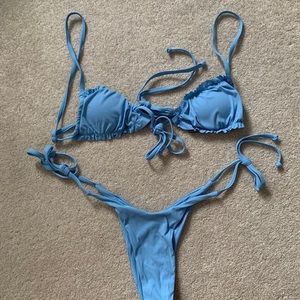 light blue bikini